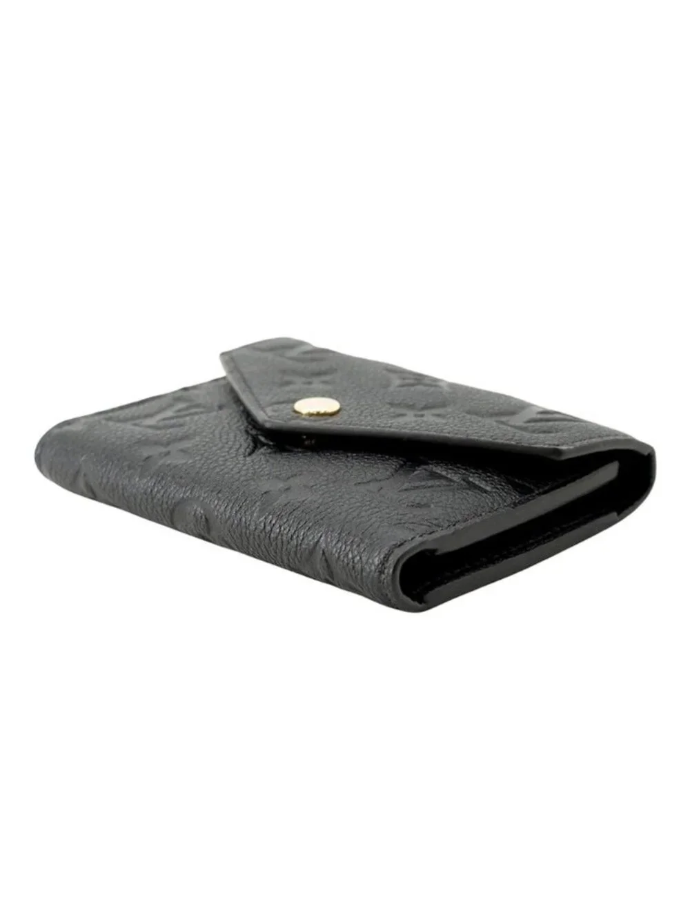 Louis Vuitton Trifold Wallet Monogram Empreinte Portefeuille Victorine Black